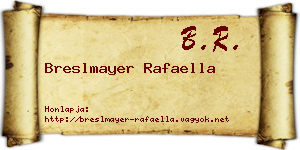 Breslmayer Rafaella névjegykártya